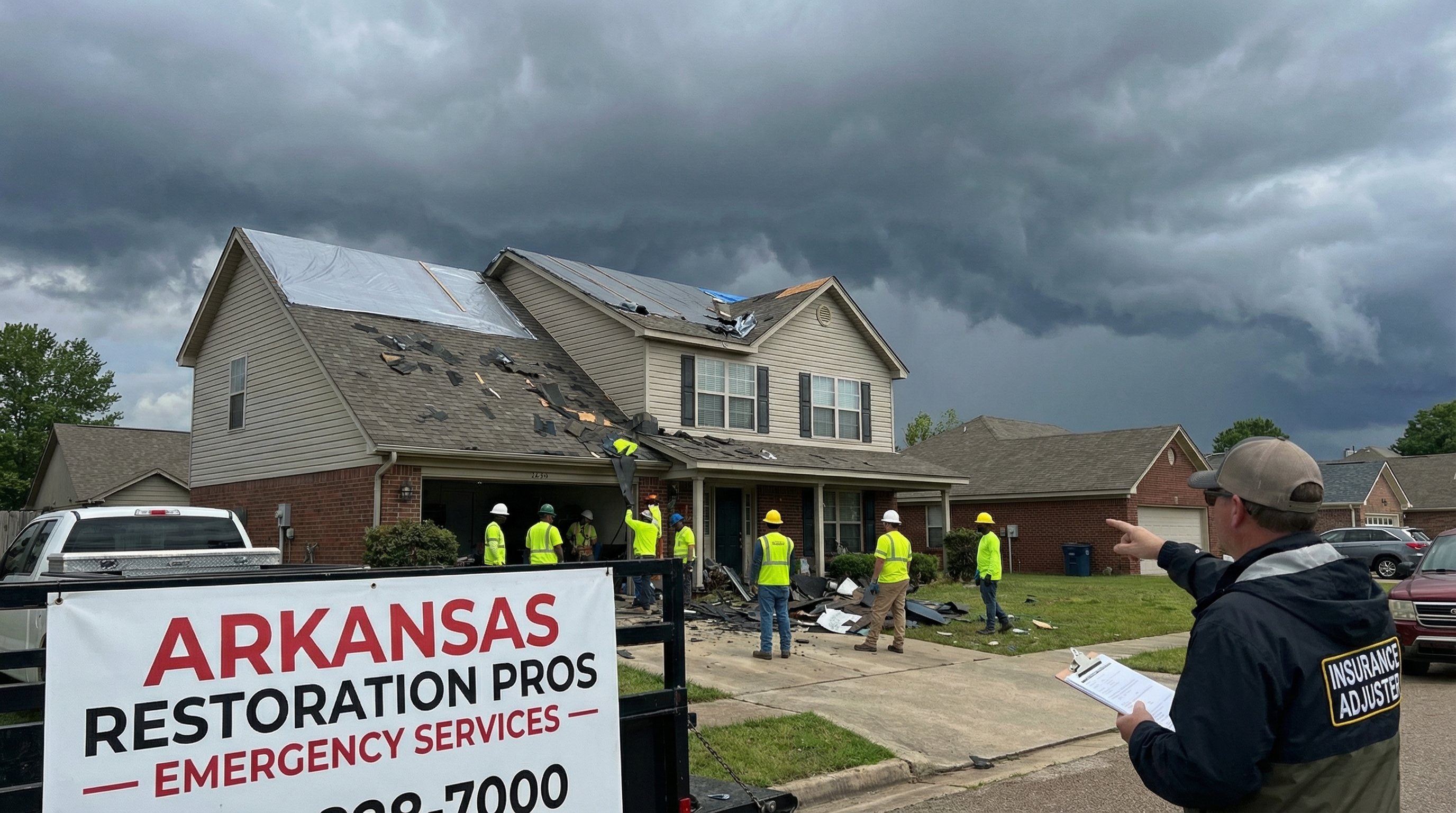 Roof Damage Repair Pine Bluff